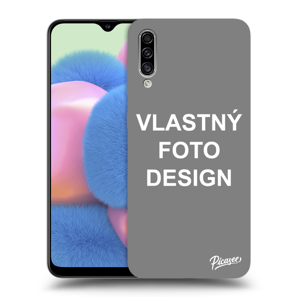 Picasee silikónový čierny obal pre Samsung Galaxy A30s A307F - Vlastný fotka/motiv