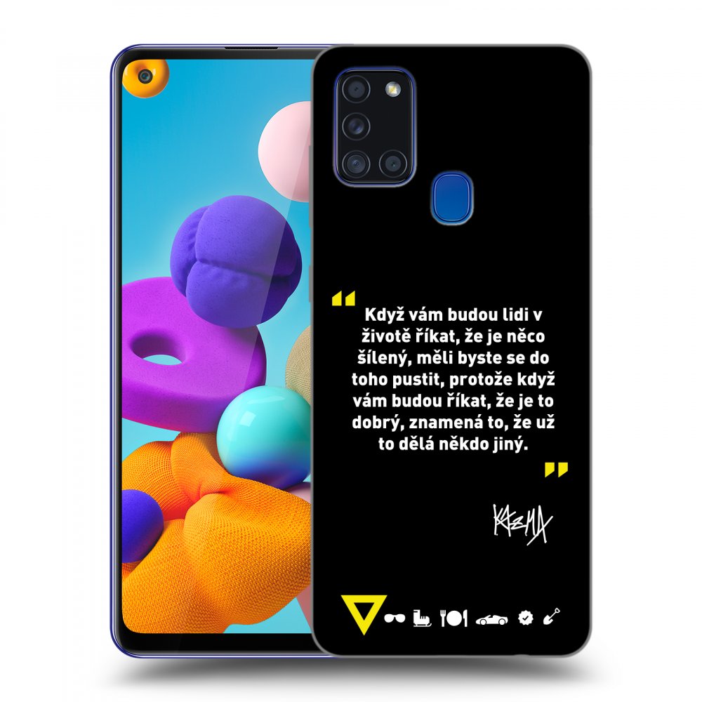 Picasee ULTIMATE CASE pro Samsung Galaxy A21s - Kazma - MĚLI BYSTE SE DO TOHO PUSTIT
