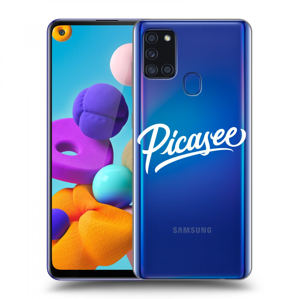 Picasee silikónový prehľadný obal pre Samsung Galaxy A21s - Picasee - White