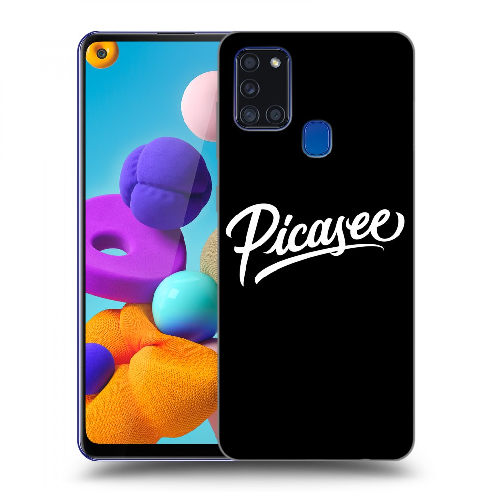 Picasee ULTIMATE CASE pro Samsung Galaxy A21s - Picasee - old logo - white