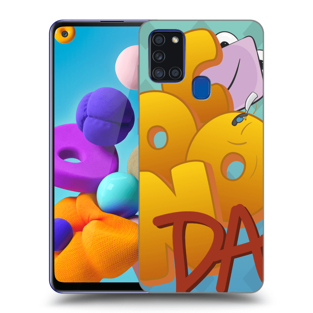 Picasee silikónový prehľadný obal pre Samsung Galaxy A21s - Obří COONDA