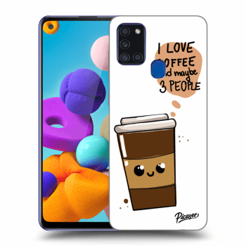 Obal pre Samsung Galaxy A21s - Cute coffee