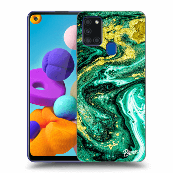 Obal pre Samsung Galaxy A21s - Green Gold