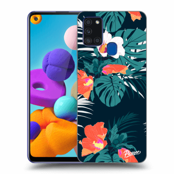Picasee ULTIMATE CASE pro Samsung Galaxy A21s - Monstera Color