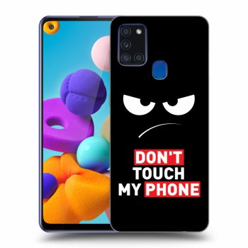 Obal pre Samsung Galaxy A21s - Angry Eyes - Transparent