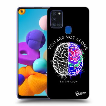Obal pre Samsung Galaxy A21s - Brain - White
