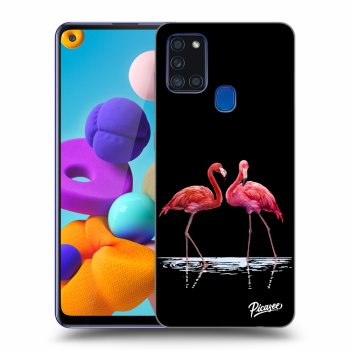 Picasee ULTIMATE CASE pro Samsung Galaxy A21s - Flamingos couple