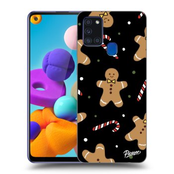Picasee silikónový čierny obal pre Samsung Galaxy A21s - Gingerbread