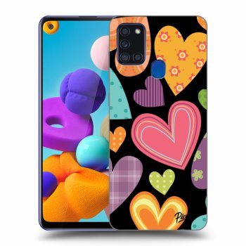 Picasee ULTIMATE CASE pro Samsung Galaxy A21s - Colored heart