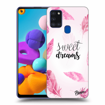 Picasee silikónový prehľadný obal pre Samsung Galaxy A21s - Sweet dreams