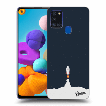 Picasee silikónový čierny obal pre Samsung Galaxy A21s - Astronaut 2