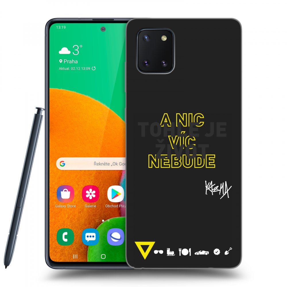 Picasee silikónový čierny obal pre Samsung Galaxy Note 10 Lite N770F - Kazma - TOHLE JE ŽIVOT A NIC VÍC NEBUDE