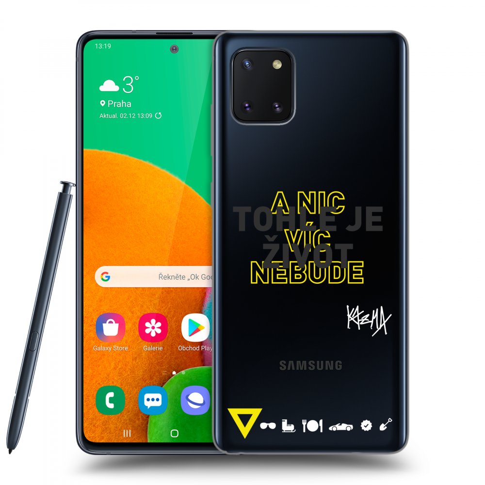 Picasee silikónový prehľadný obal pre Samsung Galaxy Note 10 Lite N770F - Kazma - TOHLE JE ŽIVOT A NIC VÍC NEBUDE