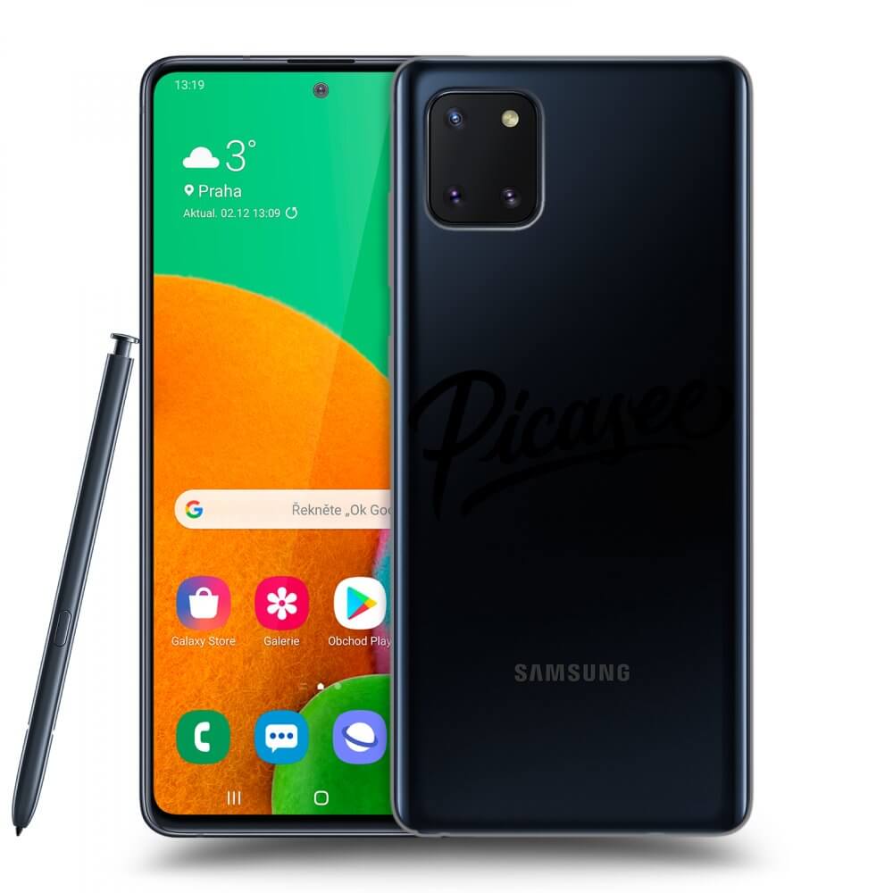 Picasee silikónový prehľadný obal pre Samsung Galaxy Note 10 Lite N770F - Picasee - old logo - black