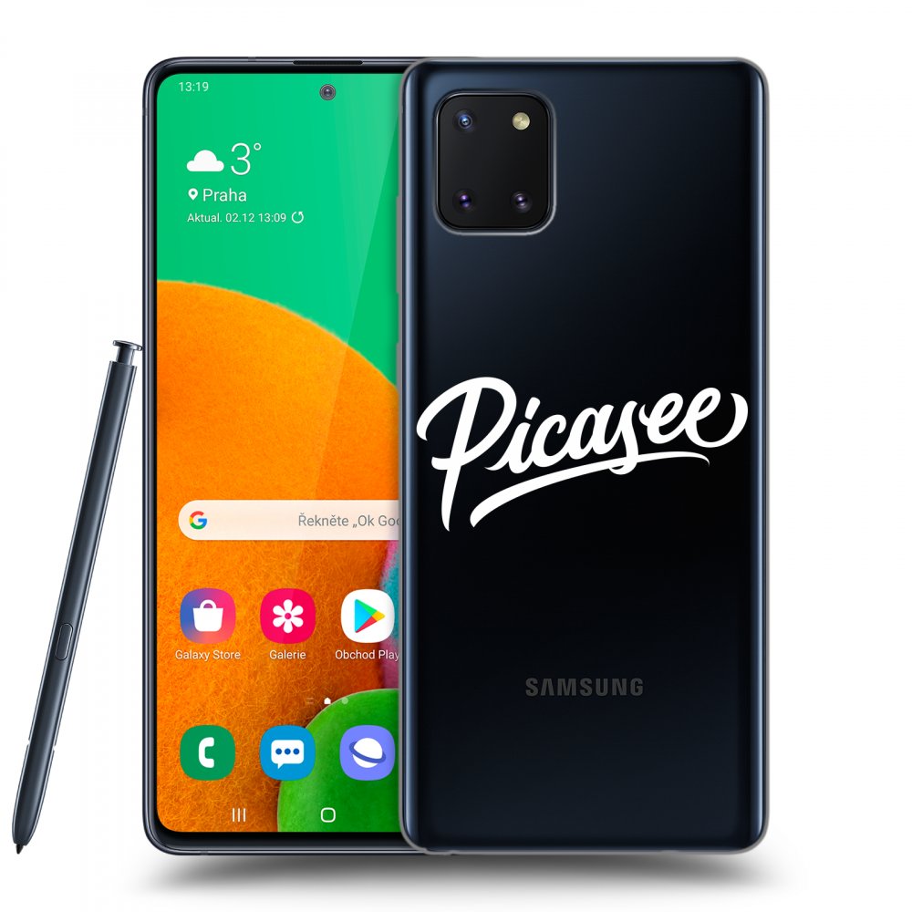 Picasee silikónový prehľadný obal pre Samsung Galaxy Note 10 Lite N770F - Picasee - old logo - white