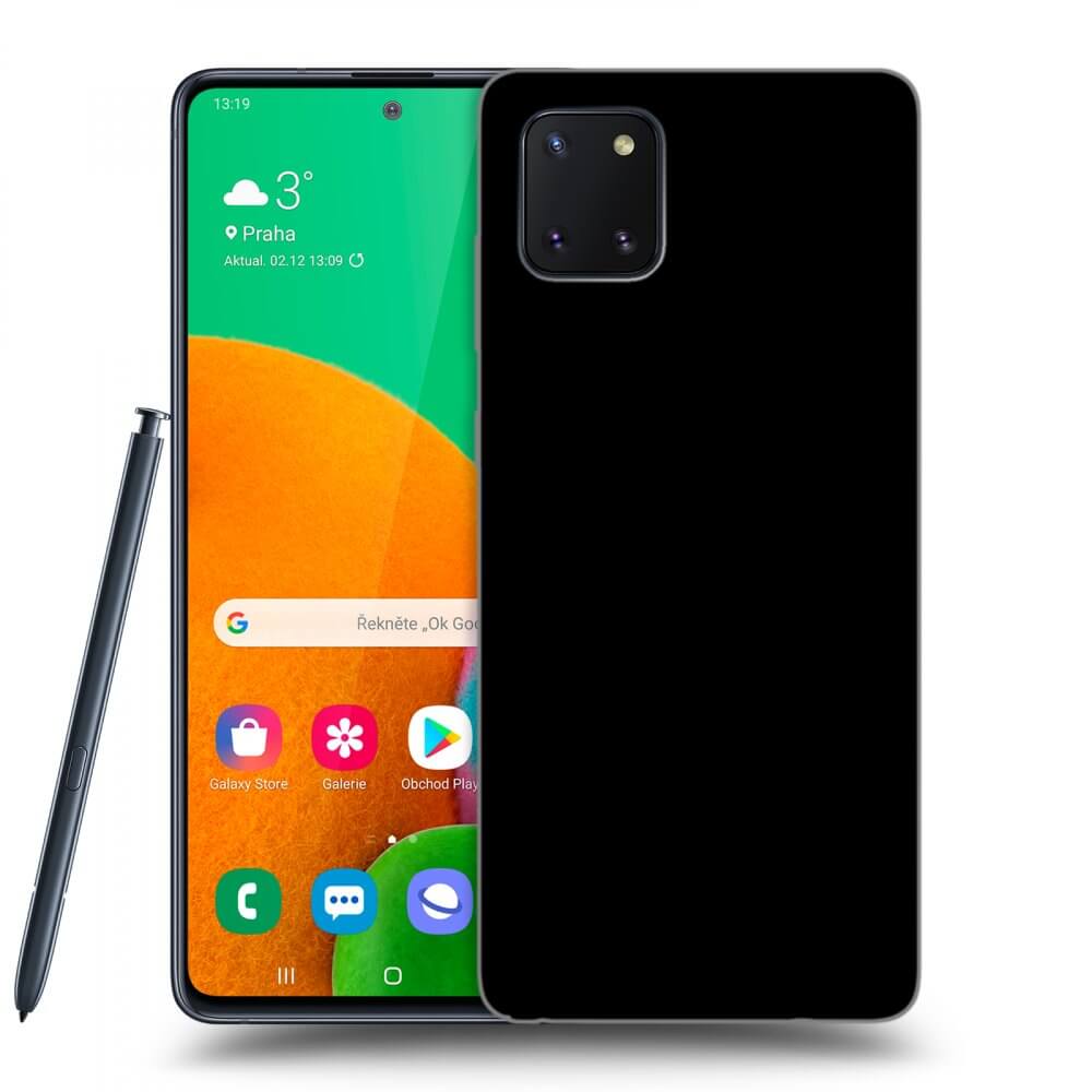 Picasee silikónový čierny obal pre Samsung Galaxy Note 10 Lite N770F - Separ - Black On Black 1