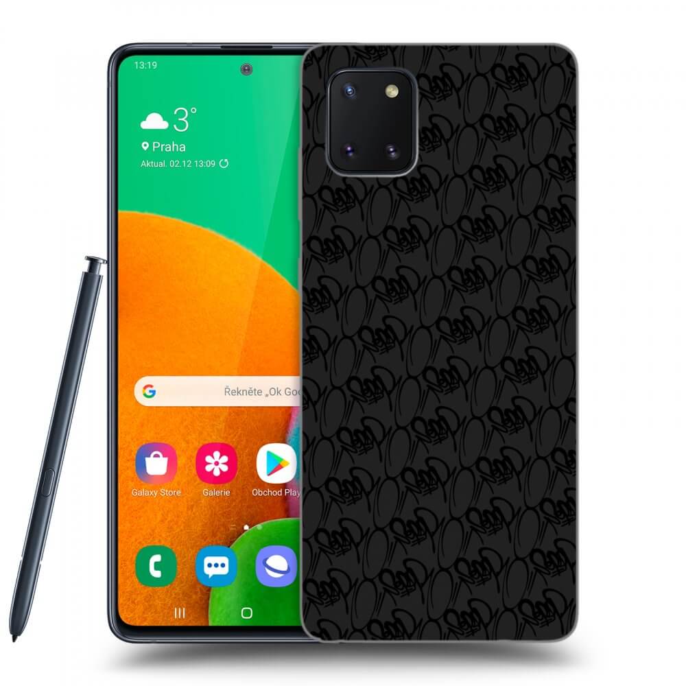 Picasee silikónový čierny obal pre Samsung Galaxy Note 10 Lite N770F - Separ - Black On Black 2