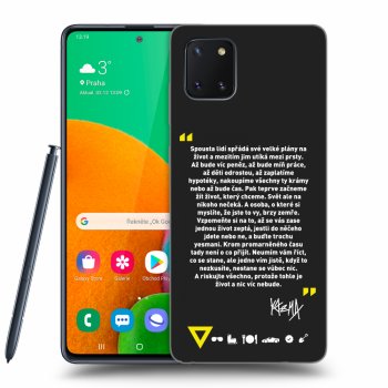 Picasee silikónový čierny obal pre Samsung Galaxy Note 10 Lite N770F - Kazma - BUĎTE TROCHU YESMANI