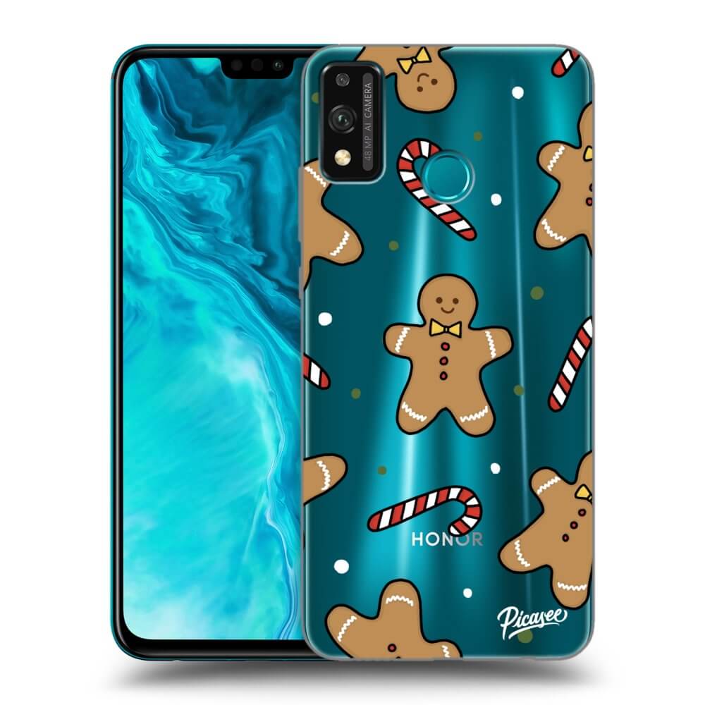 Picasee silikónový prehľadný obal pre Honor 9X Lite - Gingerbread
