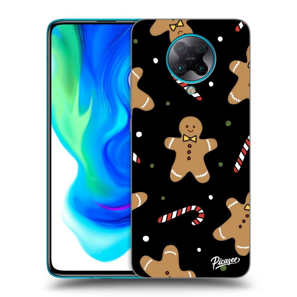 Picasee silikónový čierny obal pre Xiaomi Poco F2 Pro - Gingerbread
