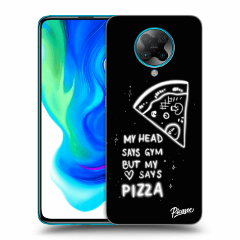 Picasee silikónový čierny obal pre Xiaomi Poco F2 Pro - Pizza