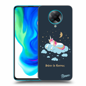 Picasee silikónový čierny obal pre Xiaomi Poco F2 Pro - Believe In Unicorns