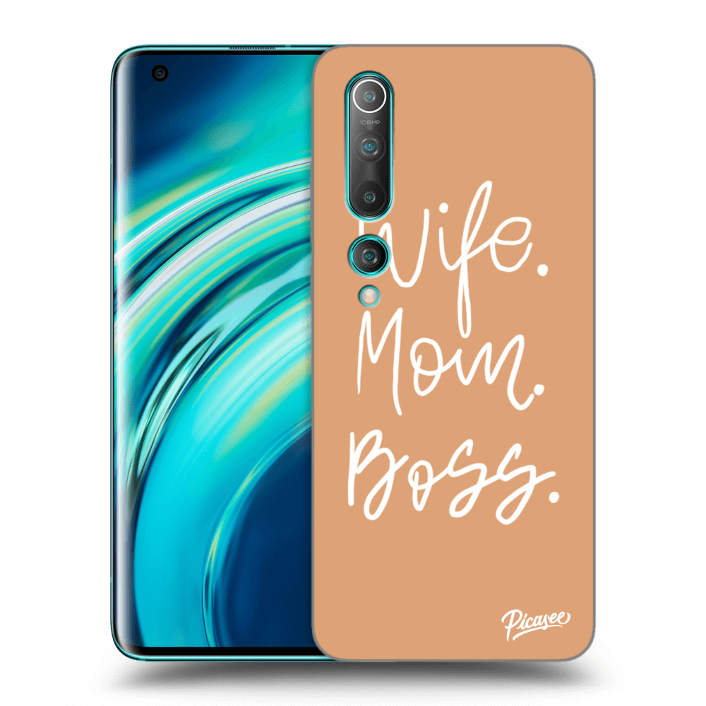 Picasee silikónový prehľadný obal pre Xiaomi Mi 10 - Boss Mama