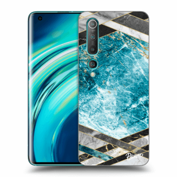 Obal pre Xiaomi Mi 10 - Blue geometry