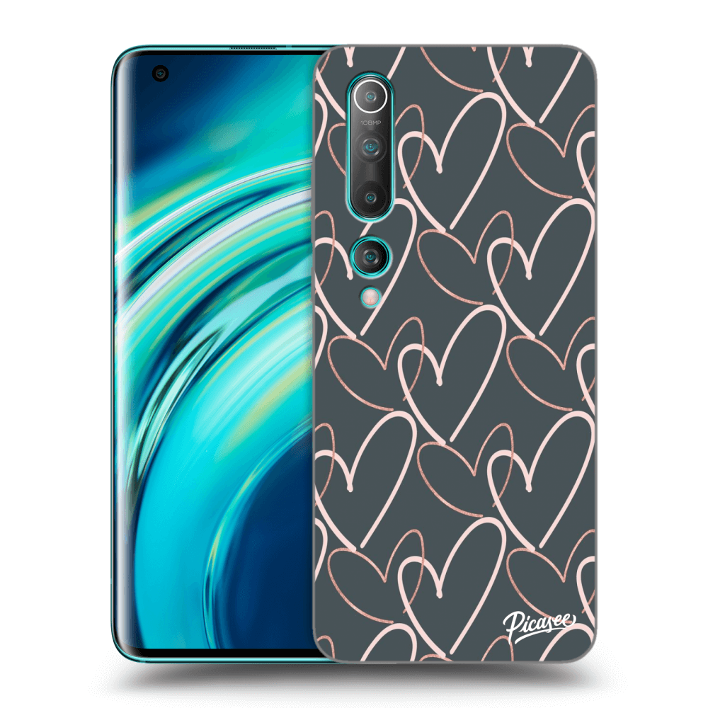 Picasee silikónový prehľadný obal pre Xiaomi Mi 10 - Lots of love