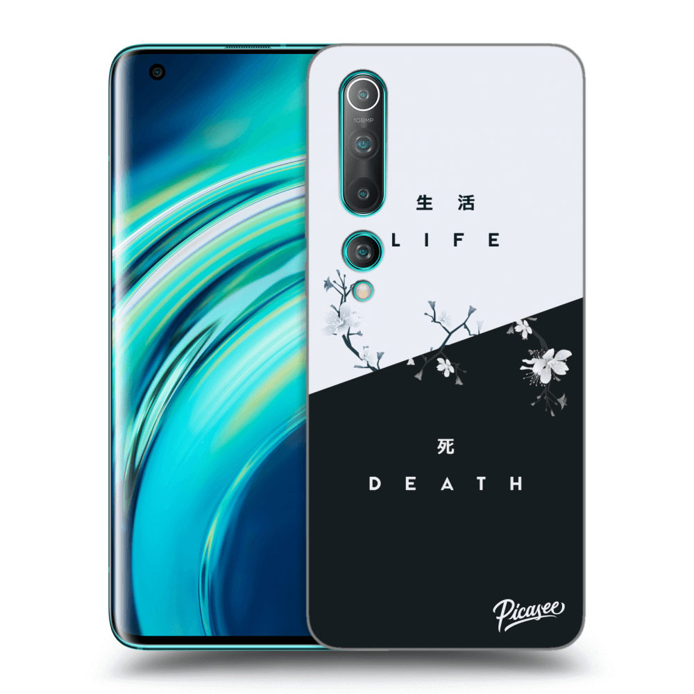 Picasee silikónový čierny obal pre Xiaomi Mi 10 - Life - Death