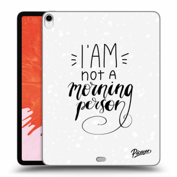 Picasee silikónový prehľadný obal pre Apple iPad Pro 12.9" 2018 (3. gen) - I am not a morning person