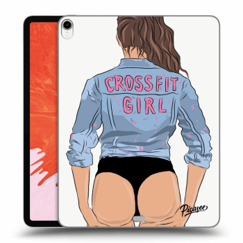 Picasee silikónový prehľadný obal pre Apple iPad Pro 12.9" 2018 (3. gen) - Crossfit girl - nickynellow