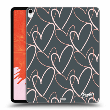 Picasee silikónový prehľadný obal pre Apple iPad Pro 12.9" 2018 (3. gen) - Lots of love