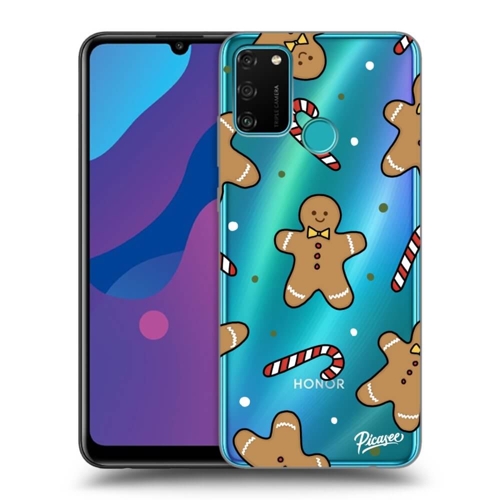 Picasee silikónový prehľadný obal pre Honor 9A - Gingerbread