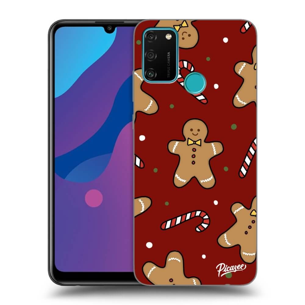 Picasee silikónový prehľadný obal pre Honor 9A - Gingerbread 2