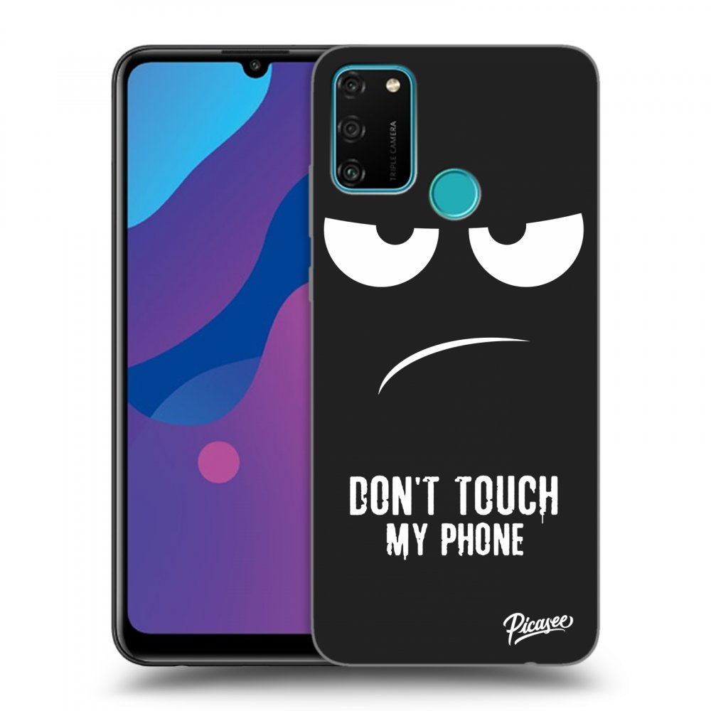 Picasee silikónový čierny obal pre Honor 9A - Don't Touch My Phone