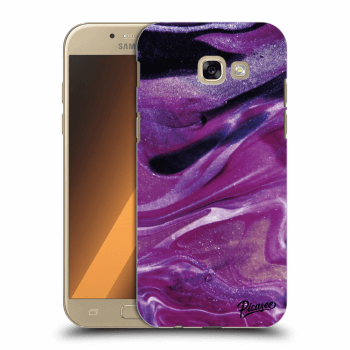 Picasee plastový prehľadný obal pre Samsung Galaxy A5 2017 A520F - Purple glitter