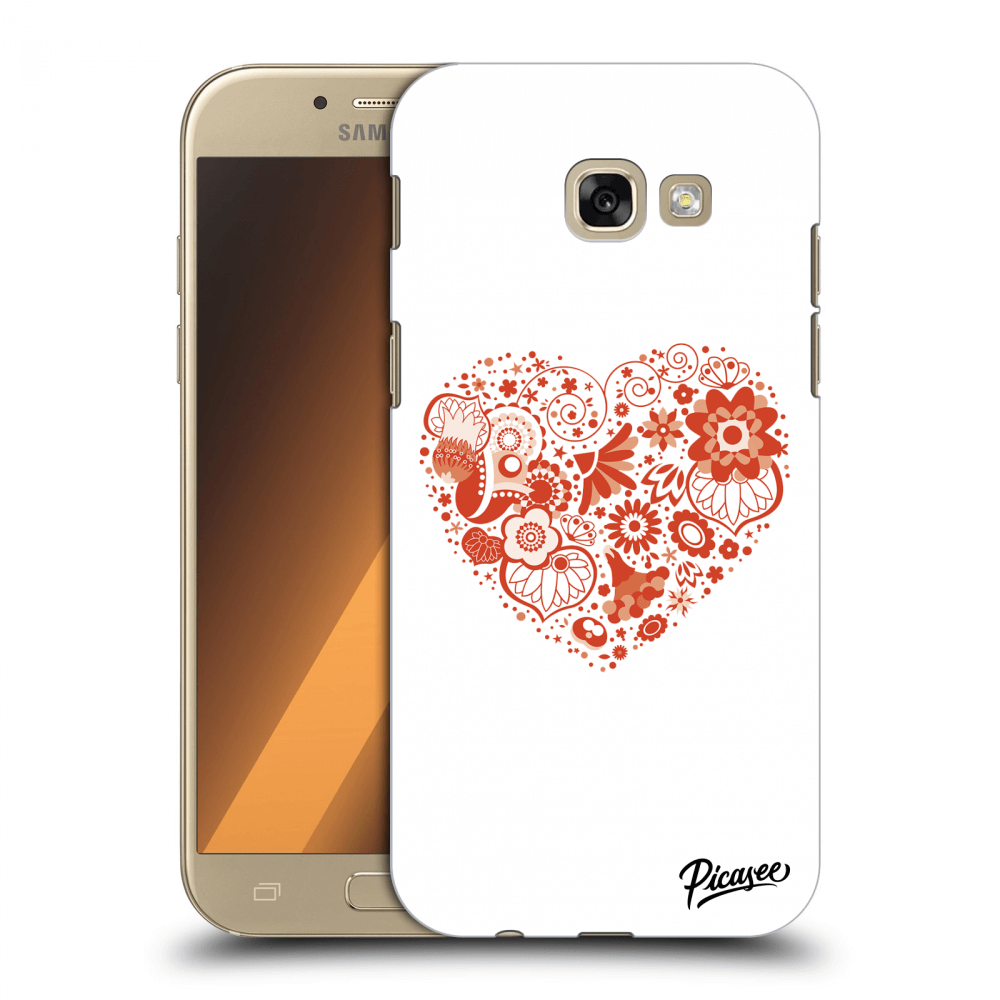 Picasee silikónový prehľadný obal pre Samsung Galaxy A5 2017 A520F - Big heart