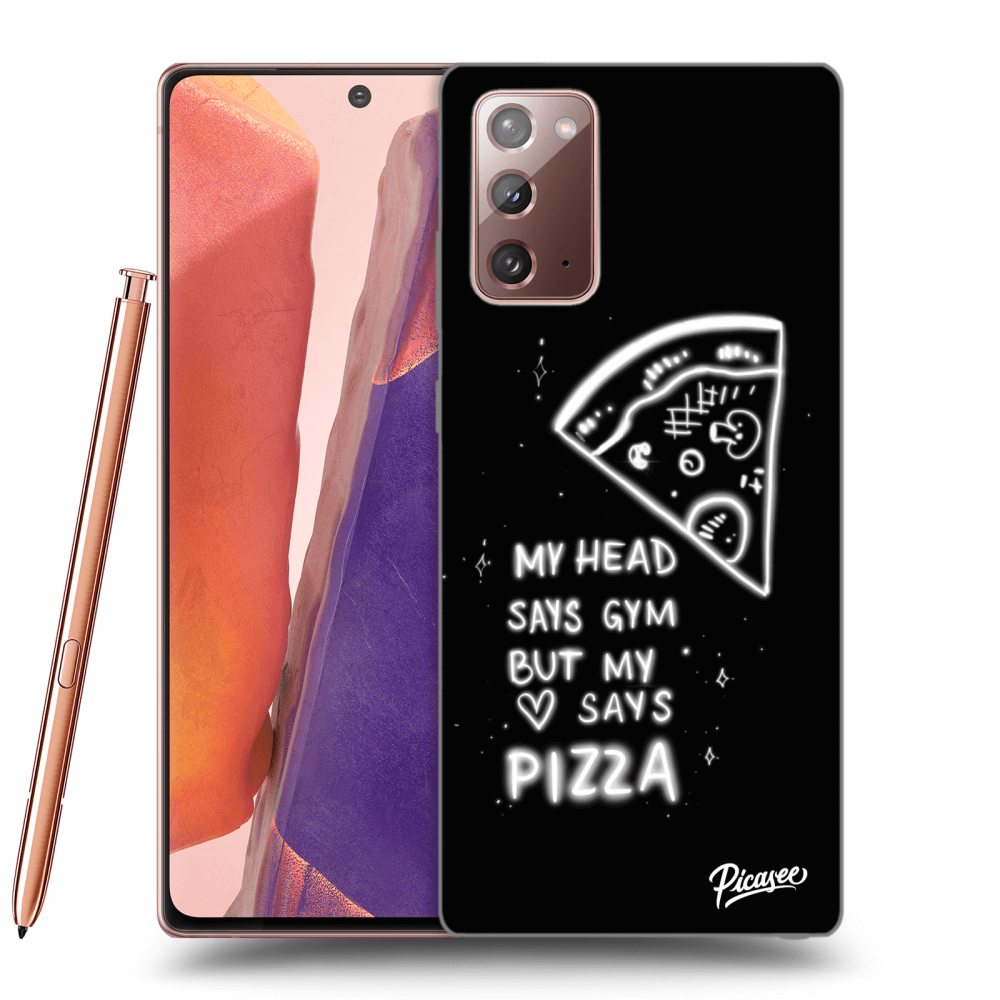 Picasee silikónový prehľadný obal pre Samsung Galaxy Note 20 - Pizza