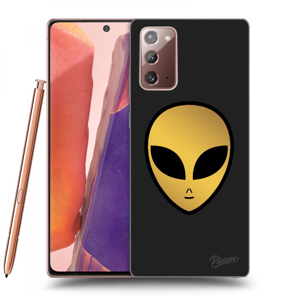 Picasee silikónový čierny obal pre Samsung Galaxy Note 20 - Earth - Alien