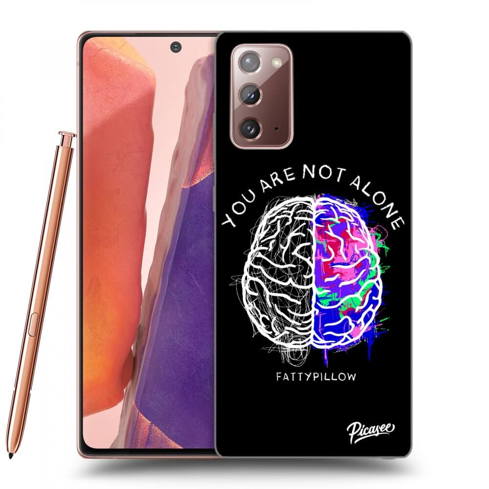 Picasee silikónový prehľadný obal pre Samsung Galaxy Note 20 - Brain - White