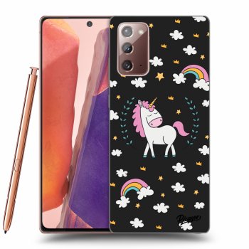 Picasee silikónový čierny obal pre Samsung Galaxy Note 20 - Unicorn star heaven