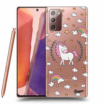 Picasee silikónový prehľadný obal pre Samsung Galaxy Note 20 - Unicorn star heaven