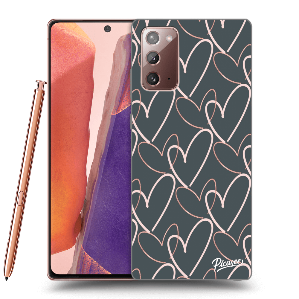 Picasee silikónový prehľadný obal pre Samsung Galaxy Note 20 - Lots of love