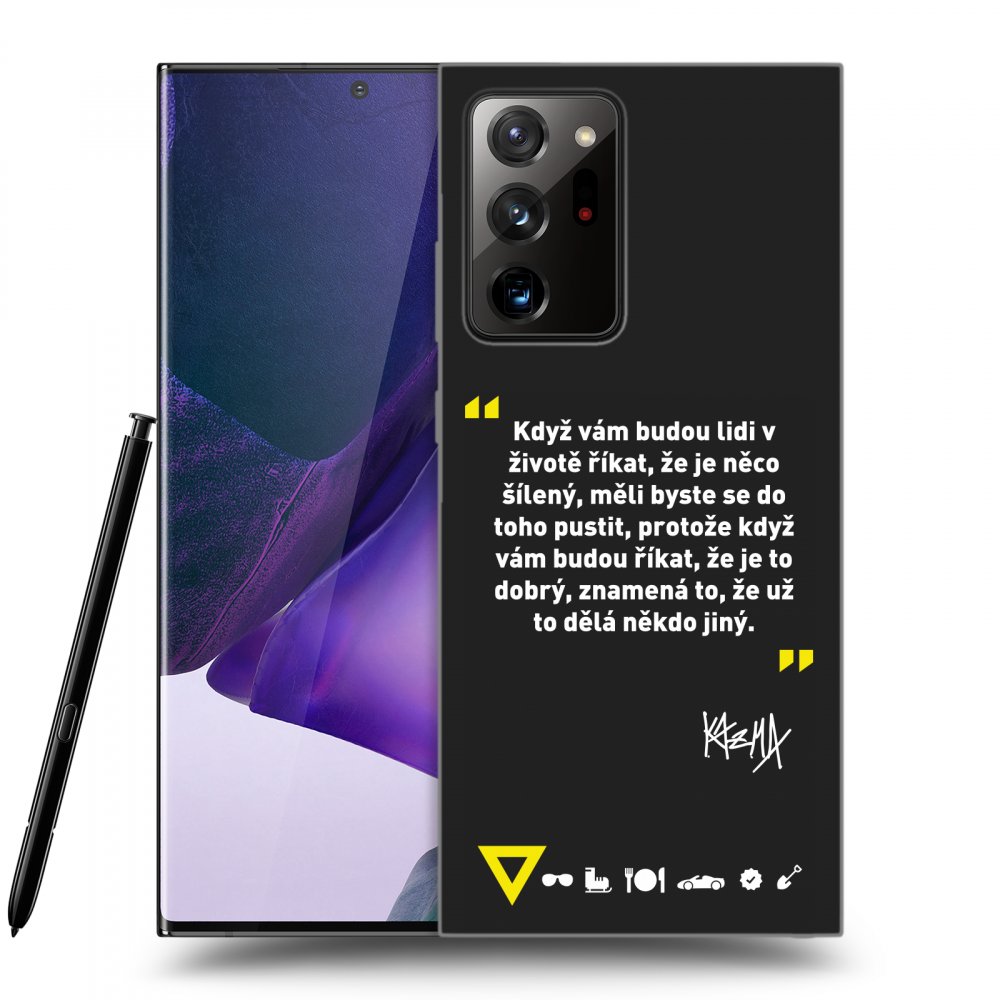 Picasee silikónový čierny obal pre Samsung Galaxy Note 20 Ultra - Kazma - MĚLI BYSTE SE DO TOHO PUSTIT