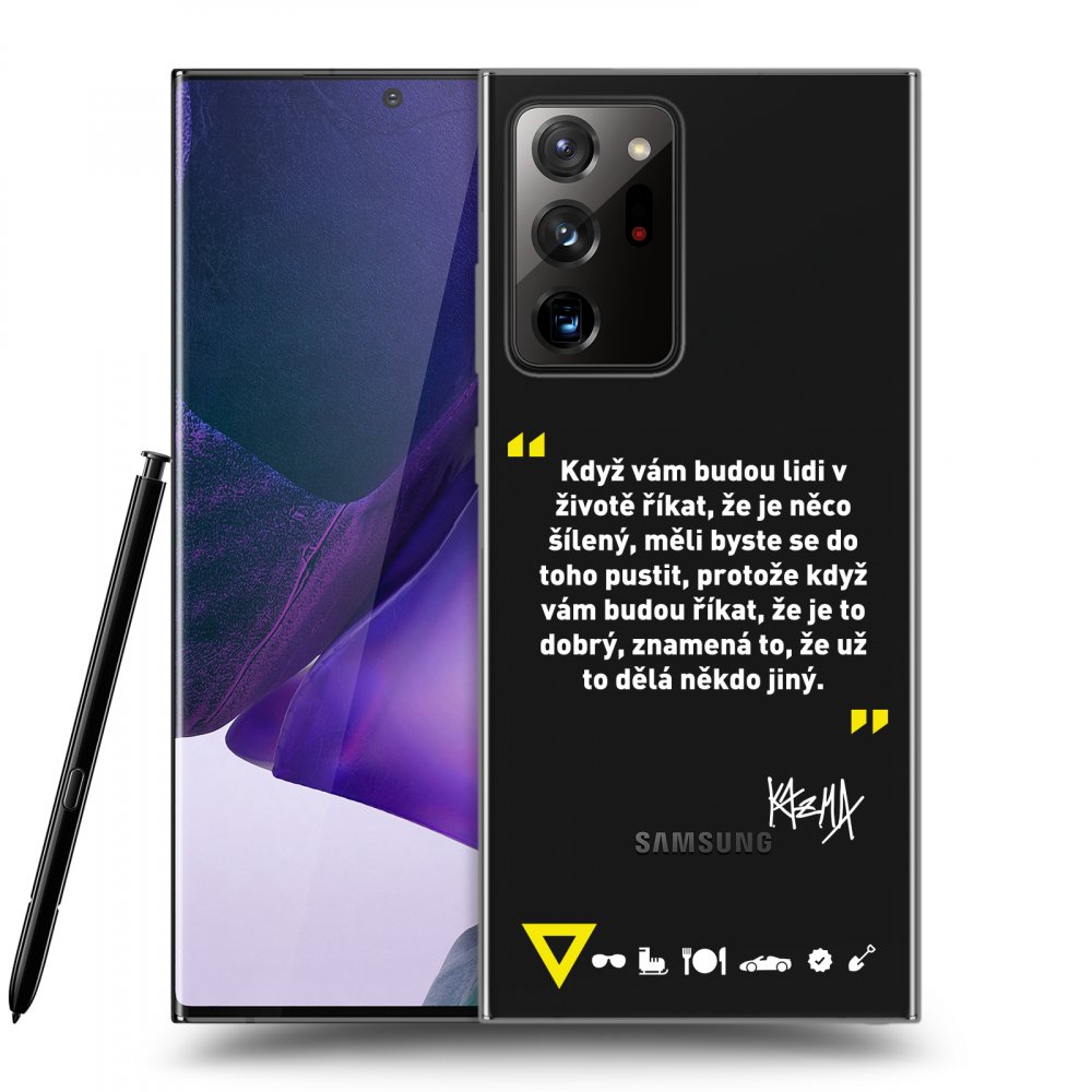 Picasee silikónový prehľadný obal pre Samsung Galaxy Note 20 Ultra - Kazma - MĚLI BYSTE SE DO TOHO PUSTIT