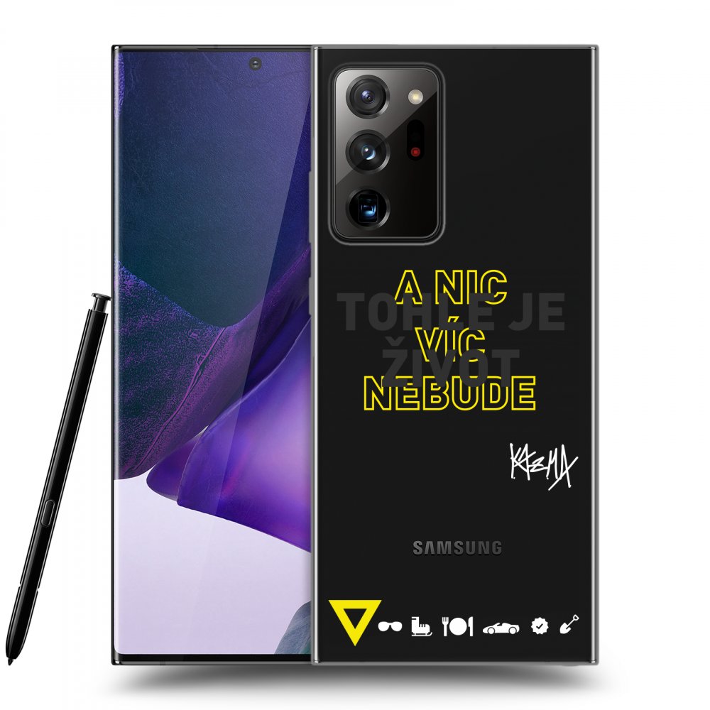 Picasee silikónový prehľadný obal pre Samsung Galaxy Note 20 Ultra - Kazma - TOHLE JE ŽIVOT A NIC VÍC NEBUDE