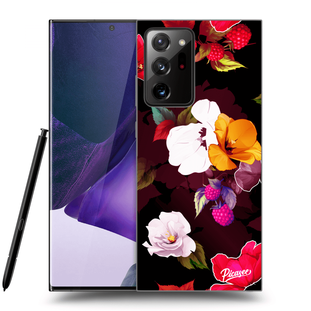 Picasee silikónový prehľadný obal pre Samsung Galaxy Note 20 Ultra - Flowers and Berries