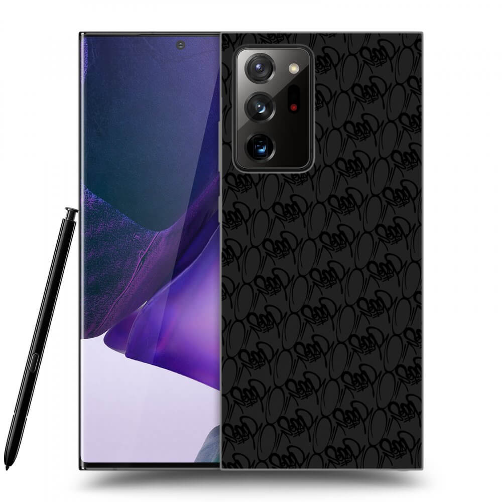 Picasee silikónový čierny obal pre Samsung Galaxy Note 20 Ultra - Separ - Black On Black 2