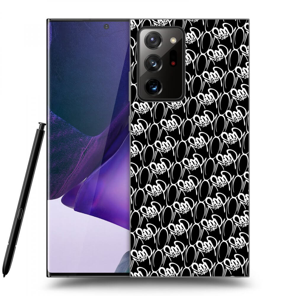 Picasee silikónový čierny obal pre Samsung Galaxy Note 20 Ultra - Separ - White On Black 2